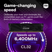 CRUCIAL Pamięć DDR5 Pro OC 32/6400(2*16GB) CL32 - CP2K16G64C32U5B - Zdjęcie 2