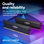 CRUCIAL Pamięć DDR5 Pro OC 64/6000(2*32GB) CL40 czarna - CP2K32G60C40U5B - Zdjęcie 6