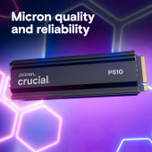 CRUCIAL Dysk SSD P510 1TB M.2 NVMe Gen5 2280 11000/9500 radiator - CT1000P510SSD5 - Zdjęcie 2