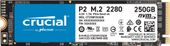 CRUCIAL Dysk SSD P2 250GB M.2 PCIe NVMe 2280 2100/1150MB/s - CT250P2SSD8 - Zdjęcie 1