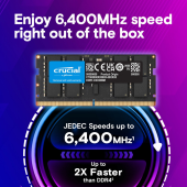 CRUCIAL Pamięć do notebooka DDR5 CSODIMM 32GB (1*32GB)/6400 CL52 - CT32G64C52CS5 - Zdjęcie 2