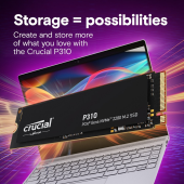 CRUCIAL Dysk SSD P310 4TB M.2 NVMe PCIe 4.0 2280 7100/6000 - CT4000P310SSD8 - Zdjęcie 6