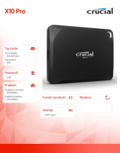 CRUCIAL Dysk SSD Pro X10 4TB USB-C 3.2 Gen2 2x2 - CT4000X10PROSSD9 - Zdjęcie 4
