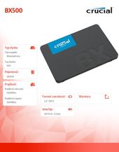 CRUCIAL Dysk SSD BX500 480GB SATA3 2.5 540/500MB/s - CT480BX500SSD1 - Zdjęcie 5