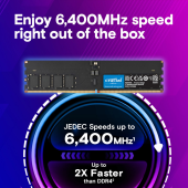 CRUCIAL Pamięć DDR5 64GB/6400 CL52 CUDIMM - CT64G64C52CU5 - Zdjęcie 2