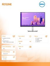 DELL Monitor P2722H 27 LED IPS FHD/16:9/VGA/HDMI/DP/5Y - 210-AZYZ/5Y - Zdjęcie 2