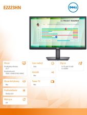 DELL Monitor E2223HN 21,5 LED VA Full HD (1920x1080) /16:9/HDMI/VGA/3Y AES - 210-AZZG - Zdjęcie 7