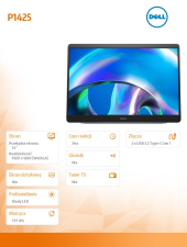 DELL Monitor przenośny P1425 14 cali LED IPS 1920x1080/WUXGA/2xUSB-C/3Y - 210-BQTB - Zdjęcie 8