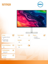 DELL Monitor S2725QS 27 cali LED 4K IPS/3840x2160/HDMI/DP/3Y - 210-BQWM - Zdjęcie 7