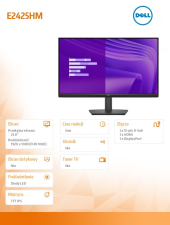 DELL Monitor E2425HM 23.8  cala VA LED Full HD (1920x1080)/16:9/DP/HDMI/VGA/3Y - 210-BRDN - Zdjęcie 7