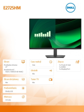 DELL Monitor E2725HM 27 LED VA 1920x1080/16:9/DP/VGA/3Y - 210-BRDQ - Zdjęcie 6