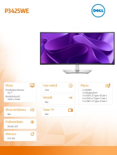 DELL Monitor P3425WE 34.1 cala IPS Curved WQHD (3440x1440)/21:9/HDMI/DP/USB-C/3xUSB/3Y AES&PPG - 210-BRDR - Zdjęcie 7