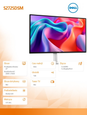 DELL Monitor 27 cali S2725DSM QHD IPS/2560x1440/HDMI/DP/3Y  - 210-BSVN - Zdjęcie 7