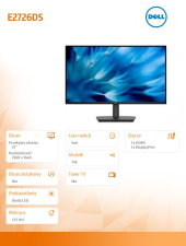 DELL Monitor Pro E2726DS 27 LED VA 2560x1440/HDMI/DP/Głośniki/3Y - 210-BTQB - Zdjęcie 7