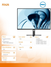 DELL Monitor P2426 24 cale IPS WUXGA (1920x1200)/16:10/HDMI/DP/4xUSB/USB-C/3Y - 210-BVJR - Zdjęcie 7
