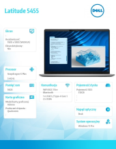 DELL Notebook Latitude 5455 Win11Pro Snapdragon X Plus X1P-42-100 16GB/512GB/14.0 FHD+/Qualcomm Adreno/FgrPr/FHD/IR Cam/Mic/WLAN+BT//Backlit Kb/3C/3YPS - 3400016759432.1_Latitude5455 - Zdjęcie 5