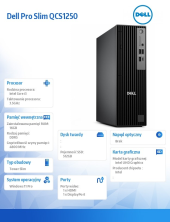 Komputer Dell Pro Slim QCS1250 W11Pro i3-14100/16GB/512GB SSD/Integrated/Kb/Mouse/3YPS  - BTO004_QCS1250_EMEA - Zdjęcie 5
