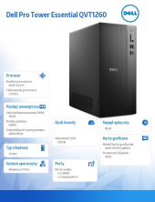 Komputer Dell Pro Tower Essential QVT1260 Win11Pro i5-14500/16GB/512GB SSD/Intel UHD 730/WLAN+BT/Kb/Mouse/3YPS - BTO005B_QVT1260_EMEA - Zdjęcie 5