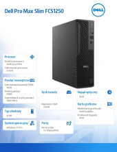 Komputer Dell Pro Max Slim FCS1250 Win11Pro U7 265U/16GB/512GB/Integrated/Wireless Kb & Mouse/360W/vPro/3Y Pro Support - BTO101_FCS1250_EMEA - Zdjęcie 5