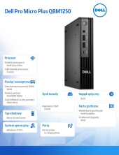 Komputer Dell Pro Micro Plus QBM1250 W11Pro U5 235/16GB/512GB/Integrated/WLAN + BT/Wireless Kb & Mouse/3YPS  - BTO103_QBM1250_EMEA - Zdjęcie 5