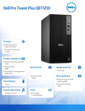 Komputer Dell Pro Tower Plus QBT1250 W11Pro U5 235/16GB/512GB/Integrated/DVD RW +/-8x/Wireless Kb & Mouse/260W/3YPS  - BTO103_QBT1250_EMEA - Zdjęcie 5