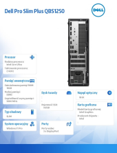 Komputer Dell Pro Slim Plus QBS1250 W11Pro U7 265/16GB/512GB/Integrated/WLAN + BT/Wireless Kb & Mouse/260W/3YPS  - BTO106_QBS1250_EMEA - Zdjęcie 4