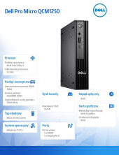 DELL Komputer Pro Micro QCM1250 Win11Pro U5 235T/16GB/512GB/INT/WLAN+BT/Kb/90W/TPM/3Y ProSupport  - BTO106_QCM1250_EMEA - Zdjęcie 5