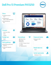 Laptop Dell Pro 13 Premium PA13250 W11P U7-266V/16GB/512GB SSD/13.3 FHD+/Arc/FgrPr/Cams&Mic/5G WWAN+BT/BcklKb/3C/vPro/3YPS Magnesium  - BTO206_PA13250_EMEA_WWAN - Zdjęcie 3