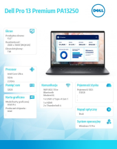Laptop Dell Pro 13 Premium PA13250 W11P U7-268V/32GB/512GB SSD/13.3 QHD+ Touch/Arc/FgrPr/Cams&Mic/5G WWAN+BT/BcklKb/3C/vPro/3YPS Magnesium  - BTO208_PA13250_EMEA_WWAN - Zdjęcie 3