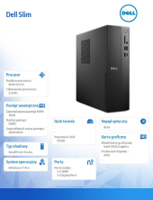 Komputer Dell Slim ECS1250 Win11Pro i5-14400/16GB/512GB SSD/Intel UHD 730/WLAN + BT/Kb/Mouse/3YPS  - ECS1250_RPLS-R_002 - Zdjęcie 5