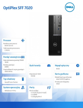 DELL Komputer OptiPlex SFF Win11Pro i5-14500/16GB/512GB SSD/Integrated/WLAN + BT/Mouse/5YRS KYH - N018O7020SFFEMEA_VP_5KYH - Zdjęcie 5