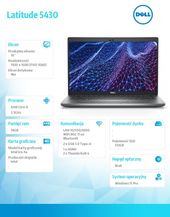DELL Notebook Latitude 5430/Core i5-1235U/16GB/512GB SSD/14.0" FHD/Intel Iris Xe/ThBlt & FgrPr & SmtCd/IR Cam/Mic/WLAN + BT/Backlit Kb/4 Cell/W11Pro/3YProS - N209L5430MLK14EMEA_VP - Zdjęcie 7