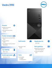 DELL Komputer Vostro 3910 MT Win11Pro i7-12700/16GB/512GB SSD/Intel UHD 770/DVD RW/WLAN + BT/Kb/Mouse/3Y ProSpt - N7598VDT3910EMEA01_PS - Zdjęcie 3