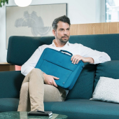 DICOTA Torba na notebooka Eco Multi BASE 15-17.3 niebieska - D30916-RPET - Zdjęcie 9
