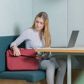 DICOTA Torba na laptopa Eco Multi BASE 15-17.3 cala czerwona - D30917-RPET - Zdjęcie 8