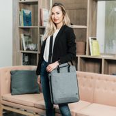 DICOTA Torba do notebooka 13-15.6 cali Eco Tote Bag Motion, denim - D31878-RPET - Zdjęcie 8