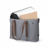 DICOTA Torba na laptopa 13-14,1 cali Shopper Eco Motion jasnoszara - D31978-RPET - Zdjęcie 4
