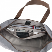 DICOTA Torba na laptopa 13-14,1 cali Shopper Eco Motion jasnoszara - D31978-RPET - Zdjęcie 7