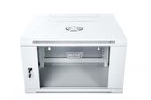 DIGITUS Szafa wisząca dwusekcyjna 19 6U 368/600/550mm, drzwi szklane, szara (RAL7035), zmontowana - DN-WD19 06U/550 - Zdjęcie 6