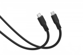 DIGITUS Kabel połączeniowy silikonowy USB-C-USB-C | USB 4 ver.2.0 80Gbps | 8K@60Hz | PD 3.1 240W| 0,5m | czarny - AK-300350-005-S - Zdjęcie 4