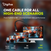 DIGITUS Kabel połączeniowy silikonowy USB-C-USB-C | USB 4 ver.2.0 80Gbps | 8K@60Hz | PD 3.1 240W| 0,5m | czarny - AK-300350-005-S - Zdjęcie 7