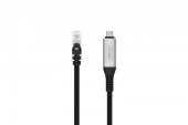 DIGITUS Kabel adapter USB-C - RJ45 Kat. 6A S/FTP, 1 Gbit/s, USB 3.2 Gen1, LSZH, 3m - AK-300601-030-S - Zdjęcie 2