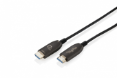DIGITUS Kabel połączeniowy hybrydowy HDMI AOC | HDMI-A męski-męski | HDMI 2.1 | UHD-2 8K@60Hz | 48Gbps |HDR, eARC, HDCP 2.2, CEC | 40m - AK-330126-400-S - Zdjęcie 1