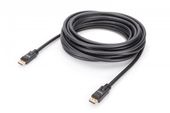 DIGITUS Kabel połączeniowy DisplayPort z zatrzaskami 4K 60Hz UHD Typ DP/DP M/M 10m Czarny  - AK-340105-100-S - Zdjęcie 1