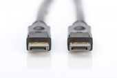DIGITUS Kabel połączeniowy DisplayPort z zatrzaskami 4K 60Hz UHD Typ DP/DP M/M 10m Czarny  - AK-340105-100-S - Zdjęcie 2