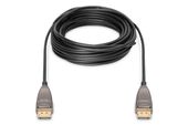 DIGITUS Kabel połączeniowy hybrydowy AOC DisplayPort 1.4 8K/60Hz UHD DP/DP M/M 30m Czarny - AK-340107-300-S - Zdjęcie 6