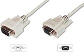 DIGITUS Kabel przedłużający RS232 1:1 Typ DSUB9/DSUB9 M/Ż szary 3m - AK-610203-030-E - Zdjęcie 1