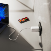 DIGITUS Ładowarka sieciowa/zasilacz USB GaN 67W, 2x USB-C, 1x USB-A, biała  - DA-10303 - Zdjęcie 6