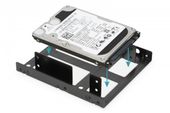 DIGITUS Ramka montażowa/Adapter SSD/HDD 2x 2.5" do 3.5" (ATA, SATA, SSD) metalowa ,zestaw z kablami, czarna - DA-70434 - Zdjęcie 3