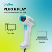 DIGITUS Zaawansowany czytnik kodów kreskowych przewodowy USB-RJ45 2m, 1D/2D 2m/s, IP52, stojak w zestawie - DA-81006 - Zdjęcie 9